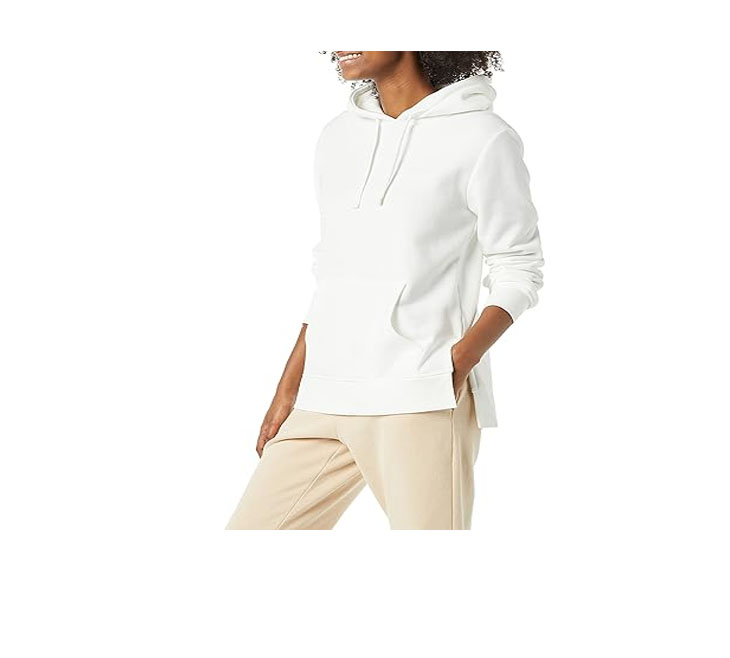  Women's French Terry Hooded Tunic Sweatshirt