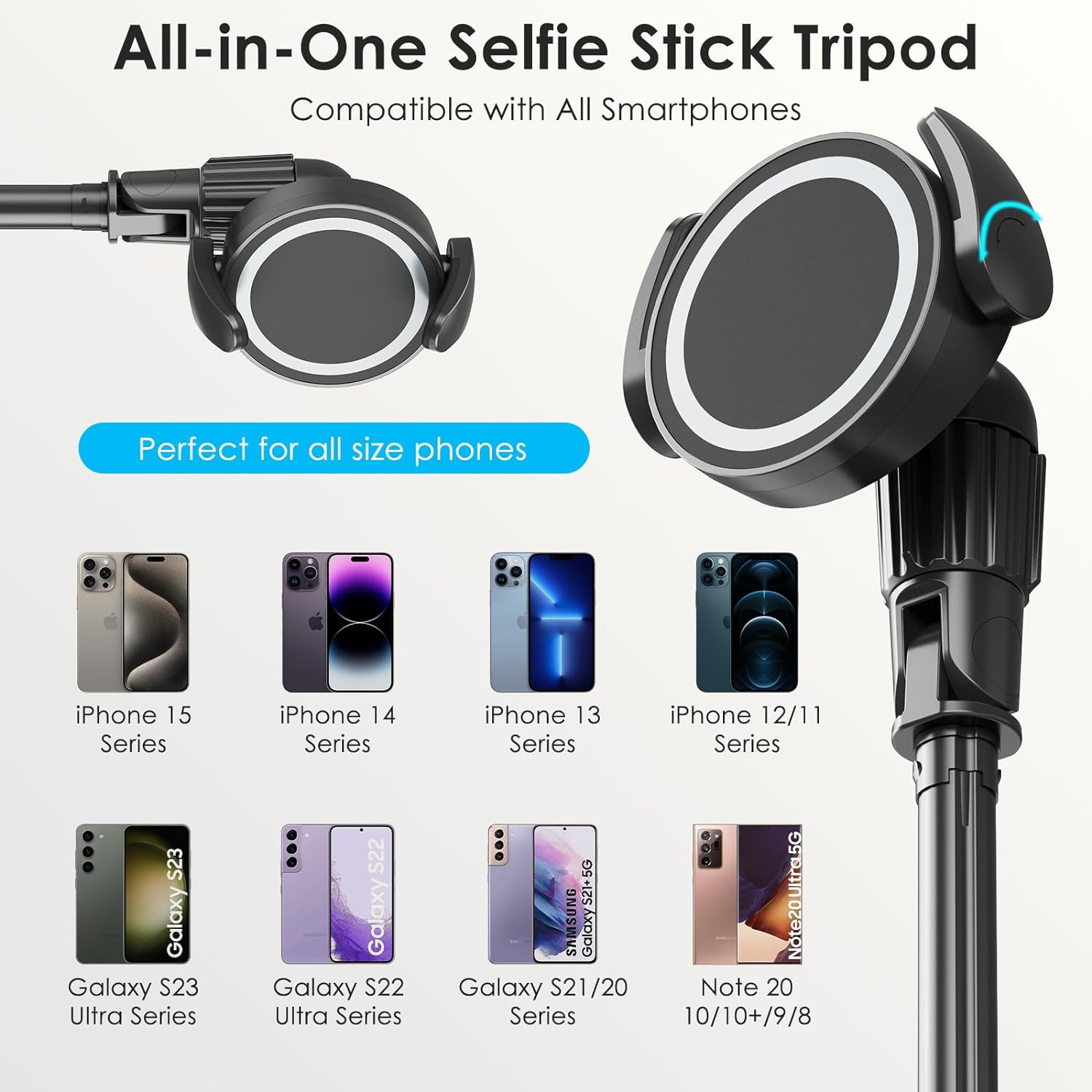 phone tripod selfie stick review